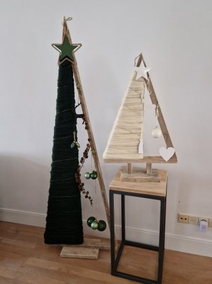 Kerstboom 2022 2 Punten Groot Bruin / Terracotta Kerst