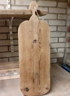 Broodplank / Hapjesplank met rond handvat steigerhout