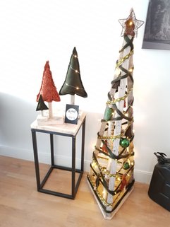 Kerstboom steigerhout groen 3D Christmastree
