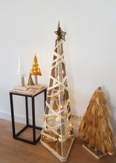 Kerstboom steigerhout 3D wit christmastree