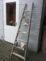 Ladder schuin