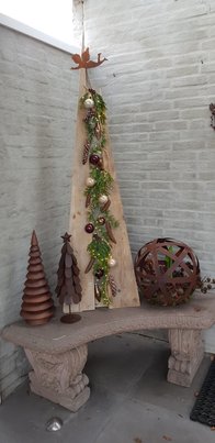Kerstboom 2022 Groot 2 Punten Bruin / Terracotta